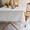 4, variant on Flower Boho Tablecloth Rectangle, Linen Cotton Farmhouse Table Cloths with Tassel for Picnic Camping Dining, White
