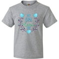 thumbnail image 3 of Inktastic My Opa Loves Me with Flowers and Hearts Youth T-Shirt, 3 of 5