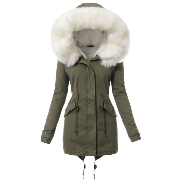 faux fur parka jacket