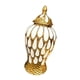 thumbnail image 3 of Jarrón de porcelana con diseño de jengibre, jarrón de cerámica, arreglo floral, tarro decorativo con tapa L, 3 of 9