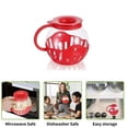 thumbnail image 2 of Microwave Popcorn Maker Bucket Microwave Bowl Mini Machine Safe Silicone Lid Popcorn Maker Blue, 2 of 6