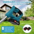 thumbnail image 6 of 24V 650W Electric Grass Trimmer Cordless W/2 Batteries, Lawn Mower Cordless Pruning Cutter Weed Wacker Garden Trimming Tool, 6 of 7