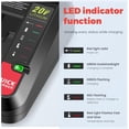 thumbnail image 3 of LB2X4020 6.0Ah 20V Battery for Black and Decker 20V Max LBXR20 LB20 LBX20 LBXR2020 LBX4020 LBX4020 Cordless Tools Battery with 20V Battery Charger PCC685L, 3 of 7