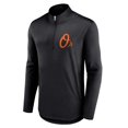 thumbnail image 2 of Men's Fanatics Black Baltimore Orioles Tough Minded Lightweight Quarter-Zip Pullover, 2 of 3