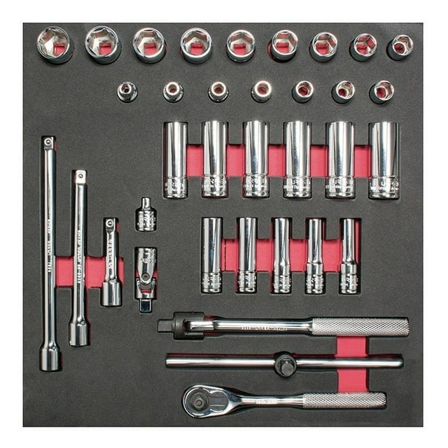 Juego Dados Y Acc 3/8 métricos Cortos & Largos 35 Pzs Urrea Urrea CH202