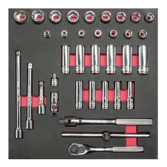 Juego Dados Y Acc 3/8 métricos Cortos & Largos 35 Pzs Urrea Urrea CH202