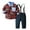 ZB-Red, variant on Splozh Baby Boy Clothes Baby Boy Suits Toddler Boy Clothes Baby Boy Clothes Baby Plaid Shirt Suspender Pants Set Outfit Red,12-18 Months