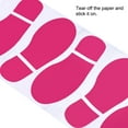 thumbnail image 5 of 11x4.2" Footprints Floor Stickers Footprint Wall Stair Decal Sticker, Rose Red 4 Pairs, 5 of 6