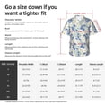 thumbnail image 6 of Lsque Daisies Flowers pattern Hawaiian Shirt for Men, Unisex Summer Beach Casual Short Sleeve Button Down Shirts-3X-Large, 6 of 9