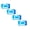 Blue*4PCS, variant on Fresh Feel Flushable Wet Wipes, Adult Wet Wipes, 3 Flip-Top Pack, 80 Wipes Per Pack
