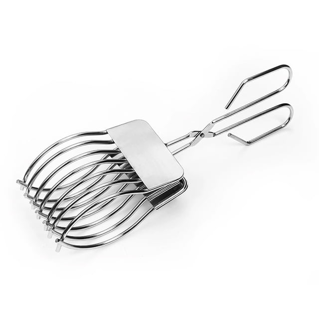 Matsuzay Pinzas para barbacoa de jamón, pinzas para pan, de acero inoxidable y duraderas, fáciles de usar, no se dañan fácilmente, para Cocina y Comedor