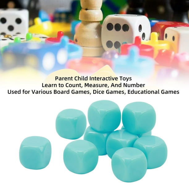 Dados de juego, 30 piezas de dados en blanco divertidos para juegos de mesa, juego de dados con lados diseñados para el futuro