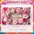 thumbnail image 5 of Colorful Floral Banner Butterfly Decoration Spring Theme for Birthday Party Kids Celebration Event, 5 of 9