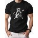 thumbnail image 1 of Camiseta informal de verano para hombre con estampado de gato tocando la guitarra. Camiseta de algodón suave con cuello redondo para adultos. Ligera y transpirable para uso informal. Ropa informal de, 1 of 6