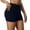 Navy, variant on OSOLU High Waist Yoga Shorts For Women Mesh Workout Running Fitness Gym Activewear Stretchy Breathable Comfortable Sports Shorts Sports Soft Tummy Control Workout Athletic Gym Bottoms White XXL