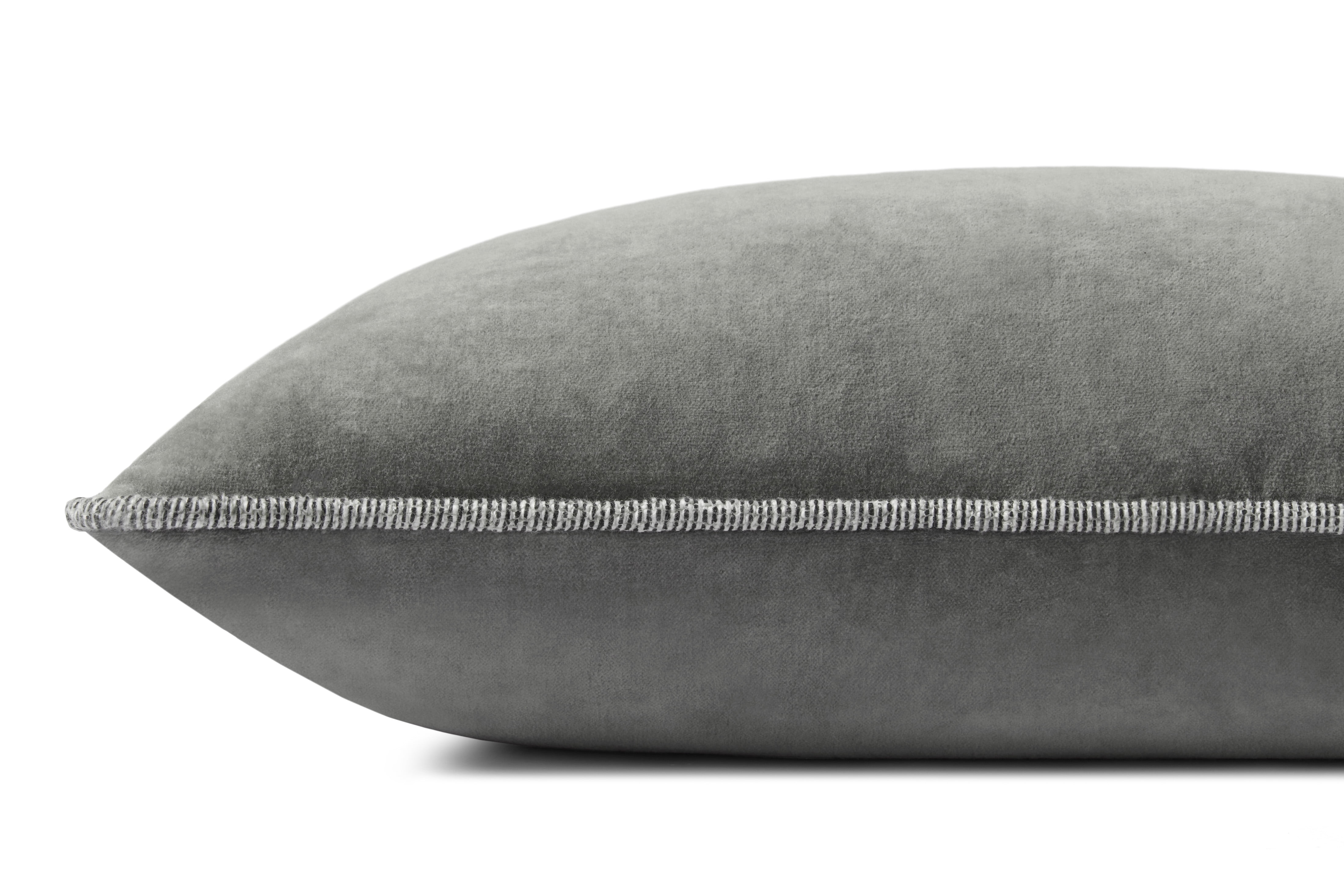 Chris Loves Julia x Loloi Liza Grey 12'' x 27'' Decorative Pillow