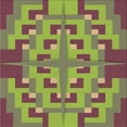 thumbnail image 1 of Ahgly Company Machine Washable Indoor Square Transitional Pistachio Green Area Rugs, 5' Square, 1 of 7
