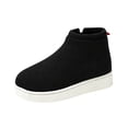 thumbnail image 3 of Domzle Men's Bootie Slippers Memory Foam Indoor House Slippers Ankle Boot House Shoes - Gifts for Men Casual Shoes with Warm for Outdoor Commute Black, 3 of 9