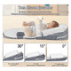 thumbnail image 3 of Cojín Almohada Antireflujo Para Bebé  Malubero BLANCO GRIS, 3 of 5