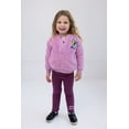 thumbnail image 2 of Bluey Bingo Faux Shearling Zip Up Bomber Jacket, T-Shirt and Ribbed Flare Pants 3 Piece Outfit Set Toddler to Big Kid, 2 of 5