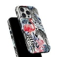 thumbnail image 6 of DesignSkinz Scratch-Resistant Hard Slim Case Compatible with iPhone SE Gen 2/3 (Compatible with MagSafe) - Tropical Flamingo and Zebra Jungle, 6 of 9