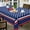 Navy Blue-stars, variant on Verolix St. Patrick’s Day Tablecloth 84 x 60 Inch Rectangle, Green Shamrock Clover Table Cover, Waterproof Washable Farmhouse Table Cloth for Dining Kitchen Holiday Party Decor