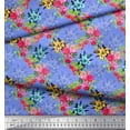 thumbnail image 3 of Soimoi Cotton Cambric Fabric Leaves & Floral Decor Fabric Printed Yard 42 Inch Wide, 3 of 3