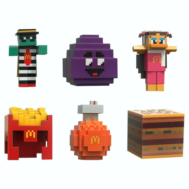 Bandai Minecraft coffret 6 figurines et 1 mystère au meilleur prix sur