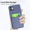 thumbnail image 2 of iPhone 11 Case 2019 (6.1 Inch) Liquid Silicone Card Slot Soft Thin Ultra Slim Fit Cover Shockproof Anti Scratch Microfiber Lining Full Body Protection Shell for iPhone 11-Lavender Grey, 2 of 12