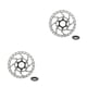 thumbnail image 4 of Eigraketly Rotor de freno de disco de bloqueo central para bicicleta, portátil, desmontable, reemplazable, disipación de calor, accesorios para 160 mm 2piezas, 4 of 6