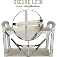 thumbnail image 6 of Olympia Tools 89-355 Pack N Roll Collapsible Service Cart, XL, 300LB Capacity, 3-Tiered, Gray, 6 of 8
