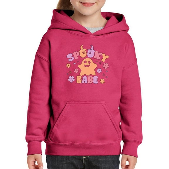 Spooky Babe Retro Style Hoodie Juniors -Image by Shutterstock, Medium