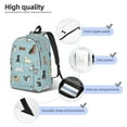 thumbnail image 6 of Geaub dog pets durable canvas backpack: stylish, lightweight, and spacious with adjustable straps, 6 of 7