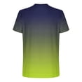 thumbnail image 4 of SAWOBUUN Men's Gradient Color T-Shirt Short Sleeve Crew Neck Athletic Tee Slim Fit Breathable Running Top, 4 of 5