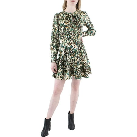 Jessica Simpson Womens Davina Floral Mini Fit & Flare Dress