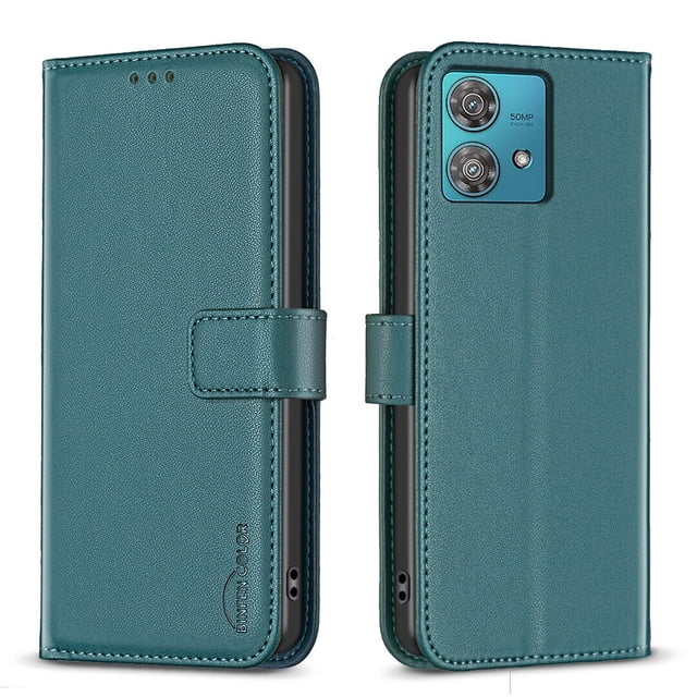 Compatible with Motorola Edge 40 Neo Wallet Case with Card Slots Magnetic Closure Flip Folio Cover
