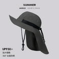thumbnail image 1 of LinYooLi Big Hat Rear Sun Fisherman Hat Female Summer Anti -Ultraviolet Sunscreen Sun Hat Fast Dry Travel Mountaineering Cap, 1 of 9