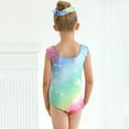 thumbnail image 5 of Girls Gymnastics Leotards with Shorts Kids Toddler Tumbling Outfits Sleeveless Sparkle Ballet Dance Activewear Leotard Biketards 5-14 Years, 5 of 9