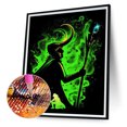 thumbnail image 2 of Taladro de diamante silueta de Rocky 5D DIY Kits de pintura Full Round Deor (LP012) FLhrweasw Nuevo, 2 of 9