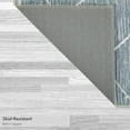 thumbnail image 2 of Washable Skid-Resistant Runner Rug Geometric Blue/Grey 24" x 96", 2 of 9
