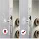 thumbnail image 5 of 9 Pcs Door Stoppers Wall Protector Rubber - Clear Wall Protectors From Door Knobs Self Adhesive Round Door Bumper, 5 of 5