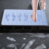 Alfombrilla rectangular antideslizante para baño, ducha y baño. Alfombrilla antideslizante con ventosas para masaje de pies.