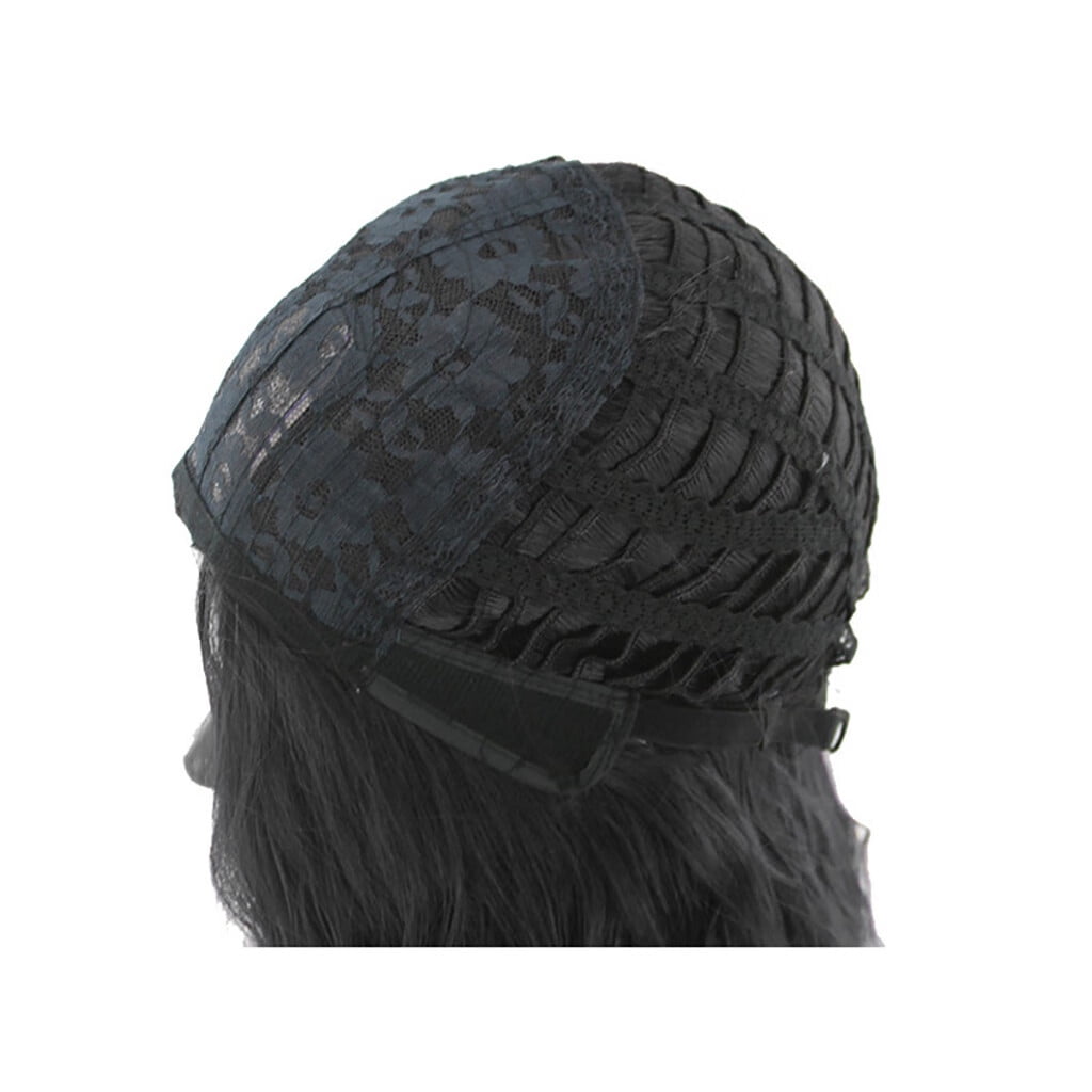 UTOURS Brazilian Virgin Hair Full Lace Cap Band Human Hair Wigs For Black Women Black Synthetic Curly Wigs for Women Short Wi