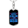 thumbnail image 6 of Bowling Mom  Stainless Steel or 18k Gold Premium Swivel Dog Tag Keychain, 6 of 17