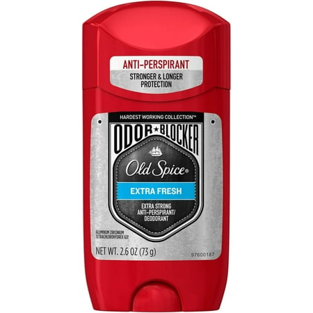 Old Spice Hardest Working Collection Odor Blocker Anti-Perspirant & Deodorant, Extra Fresh 2.60