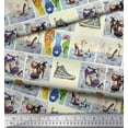 thumbnail image 3 of Soimoi Silk Fabric Slippers,Shoes & High Heels Patchwork Printed Fabric 1 Yard 42 Inch Wide, 3 of 3