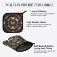 thumbnail image 4 of 2 PCS Oven Baking Gloves Set Heat Resistant Oven Mitt & Pot Holder Set Cooking Mitts Kitchen Home Supplies Colorful Butterflies with Flowers, 4 of 5