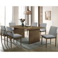 thumbnail image 4 of Furniture of America Alto 7-Piece Solid Wood Dining Set in Natural Finish, 4 of 6