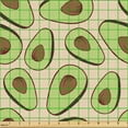 thumbnail image 2 of Ambesonne Avocado Fabric by the Yard Upholstery, Simplistic Aguacates Art, 10 Yards, Pale Green Caramel and Beige, 2 of 5
