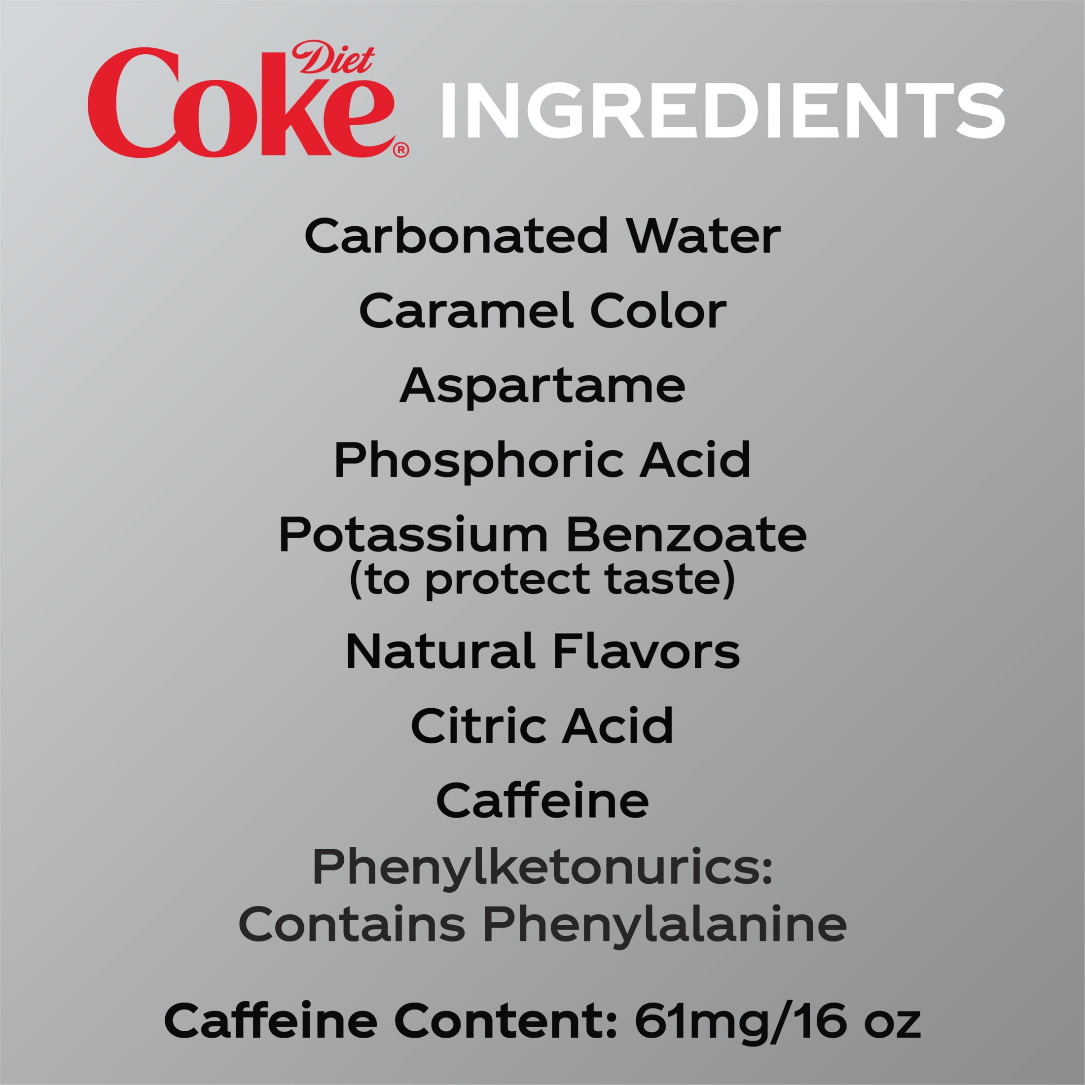 Diet Coke Soda Pop Can, 16 fl oz